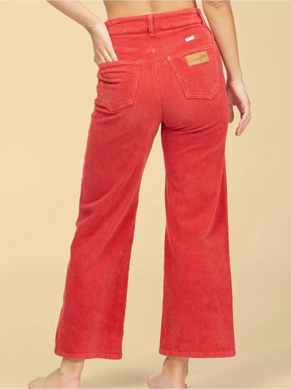 Billabong x Wrangler Retro Wide Leg Corduroy Pants Red Size 29